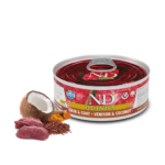 Farmina Nd Quinoa Skin Coat Venado Para Gatos Pack Ahorro 24X80 Gr