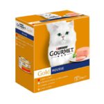 Gourmet Gold Mousse Surtido Ocean Fish Hígado Pavo Buey 8x85 Gr