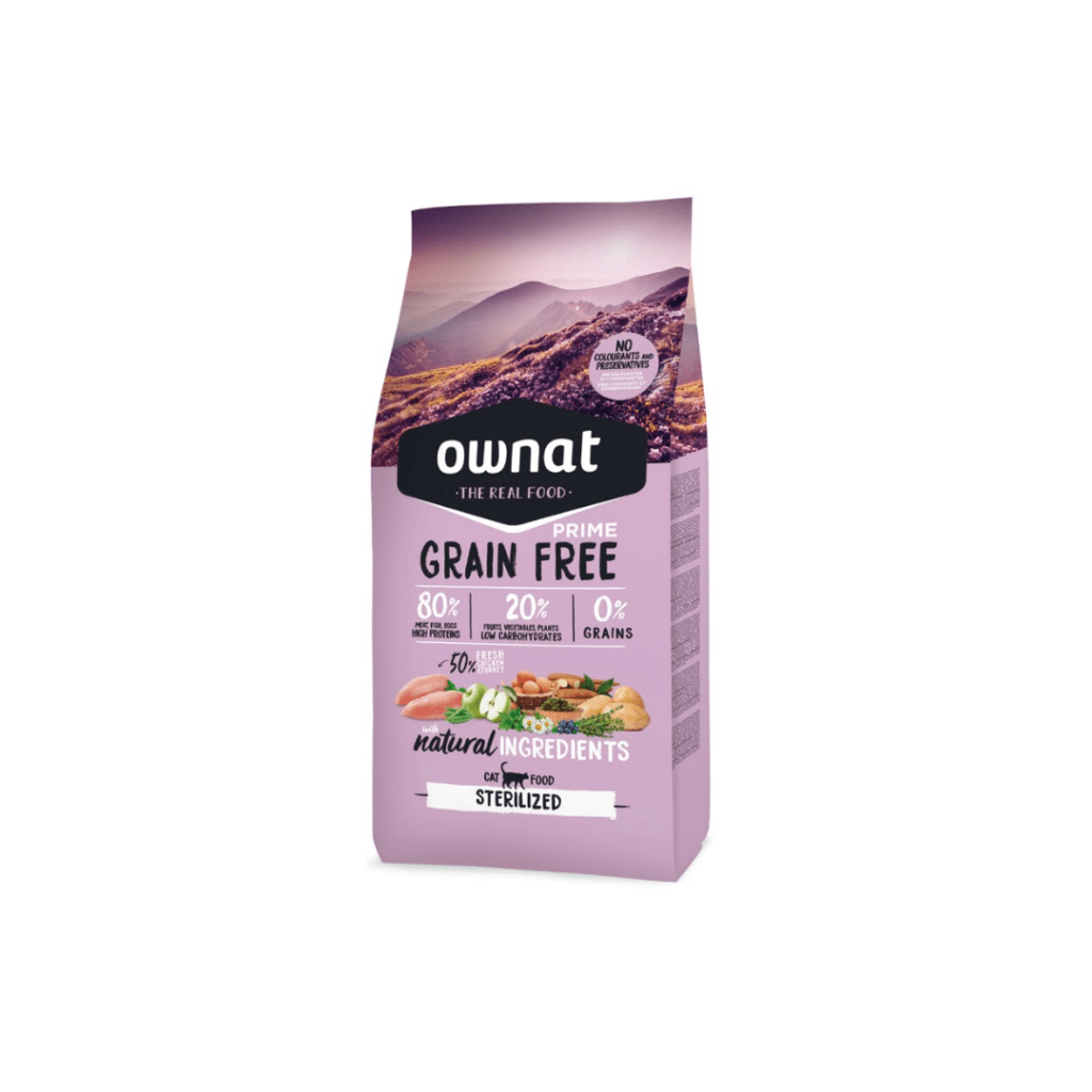 Ownat Prime Gato Adulto Esterilizado Sin Cereales