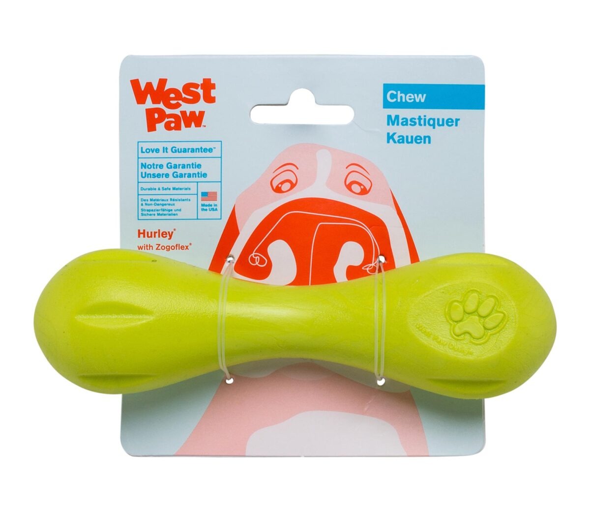 West Paw Zogoflex Juguete Hurley S 15Cm Verde