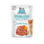 Brit Care Gato Esterilizado Filetes En Salsa Con Conejo Lata 24x85 Gr