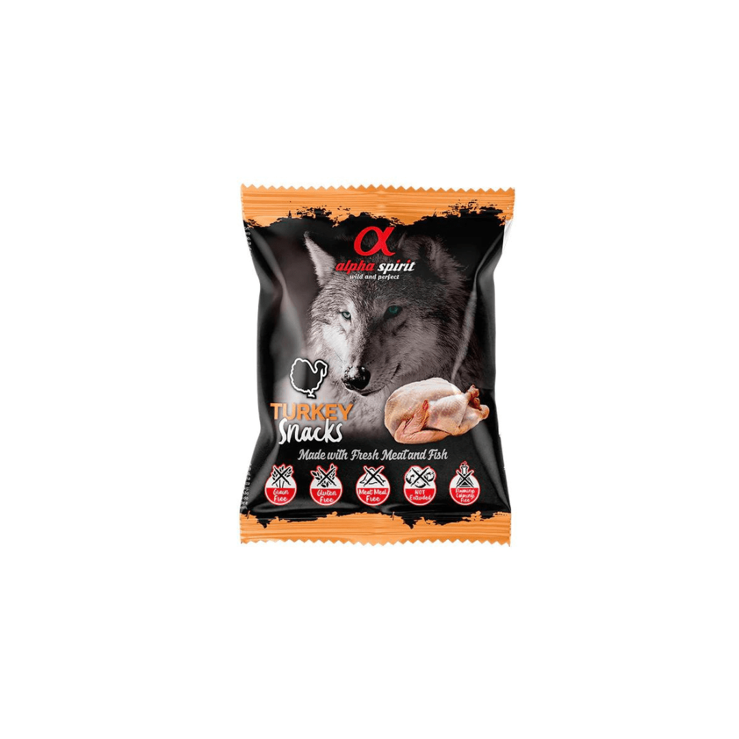 Alpha Spirit Snack De Pavo Para Perros Pack Ahorro 24×50 Gr – RioVet