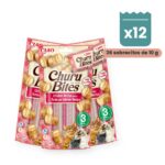 Churu Bites Atún Con Salmón Premios Rellenos Para Gatos Pack 12x30 g