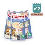 Churu Puré Atún Snack Cremoso Para Gatos Pack 12x4 Tubos