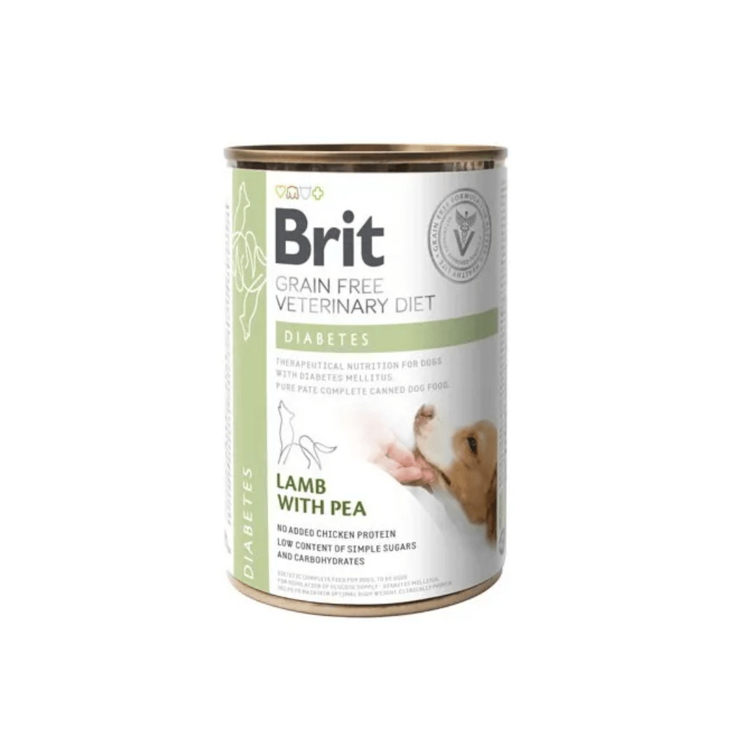 Brit Pienso Perros Sin Cereales Dieta Veterinaria Diabetes Latas