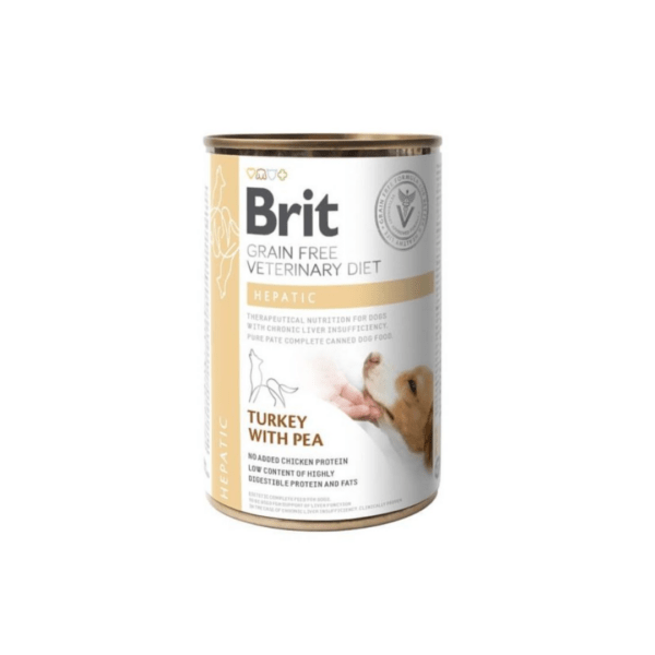 Brit Pienso Perros Sin Cereales Dieta Veterinaria Hepático Latas 6X400