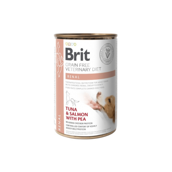 Brit Pienso Perros Sin Cereales Dieta Veterinaria Renal Latas 6X400 Gr