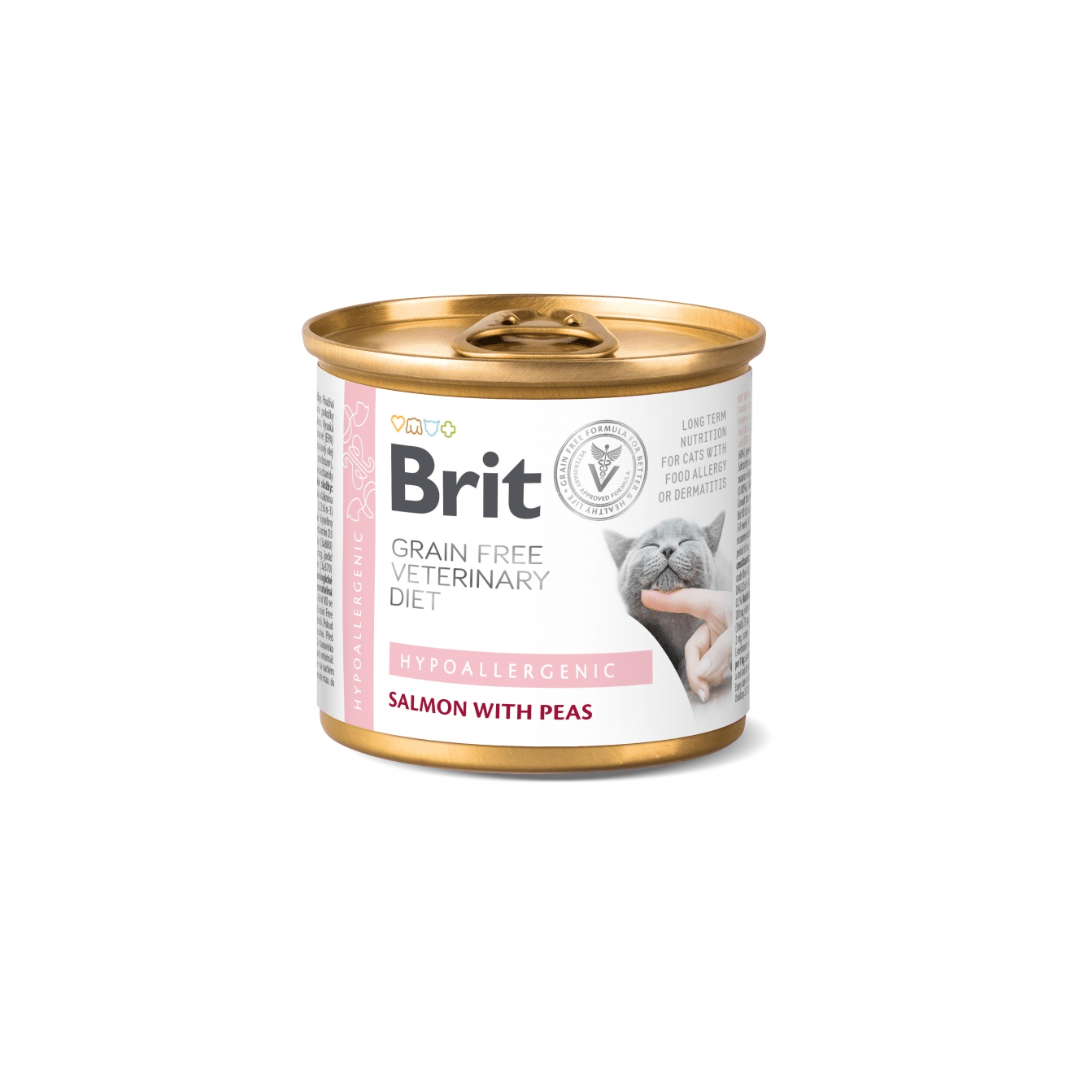 Brit Pienso Sin Cereales Dieta Veterinaria Gato Hipoalergénico latas