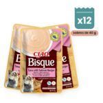 Churu Bisque Atún Con Salmón Crema Para Gatos Pack 12x40 g