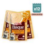 Churu Bisque Pollo Crema Para Gatos Pack 12x40 g