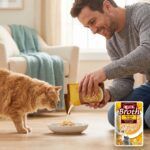 Gato comiendo Churu Broth pollo