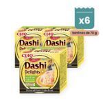 Churu Dashi Delights Pollo Con Atún Y Vieira Para Gatos Pack 6x70 g