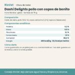 Ficha técnica de Churu Dashi Delights pollo con copos de bonito con composición y análisis