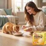 Gato comiendo Churu Dashi Delights pollo