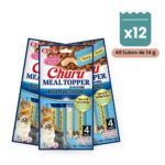 Churu Meal Topper Atún Con Vieira Para Gatos Pack 12x4 Tubos