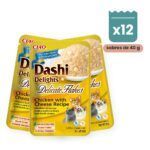 Churu Dashi Delights Flakes Pollo Con Queso Para Gatos Pack 12x40 g