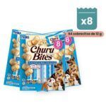 Churu Bites Pollo Con Queso Premios Rellenos Para Perros Pack 8x96 g