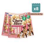 Churu Bites Pollo Con Salmón Premios Rellenos Para Perros Pack 8x96 g