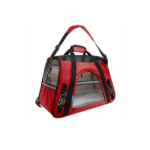 Freedog Transportín Fly De Tela Rojo Para Perros Pequeños Y Gatos