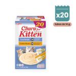 Churu Kitten Variedad Atún Y Pollo Snack Cremoso Para Gatos 20 Tubos