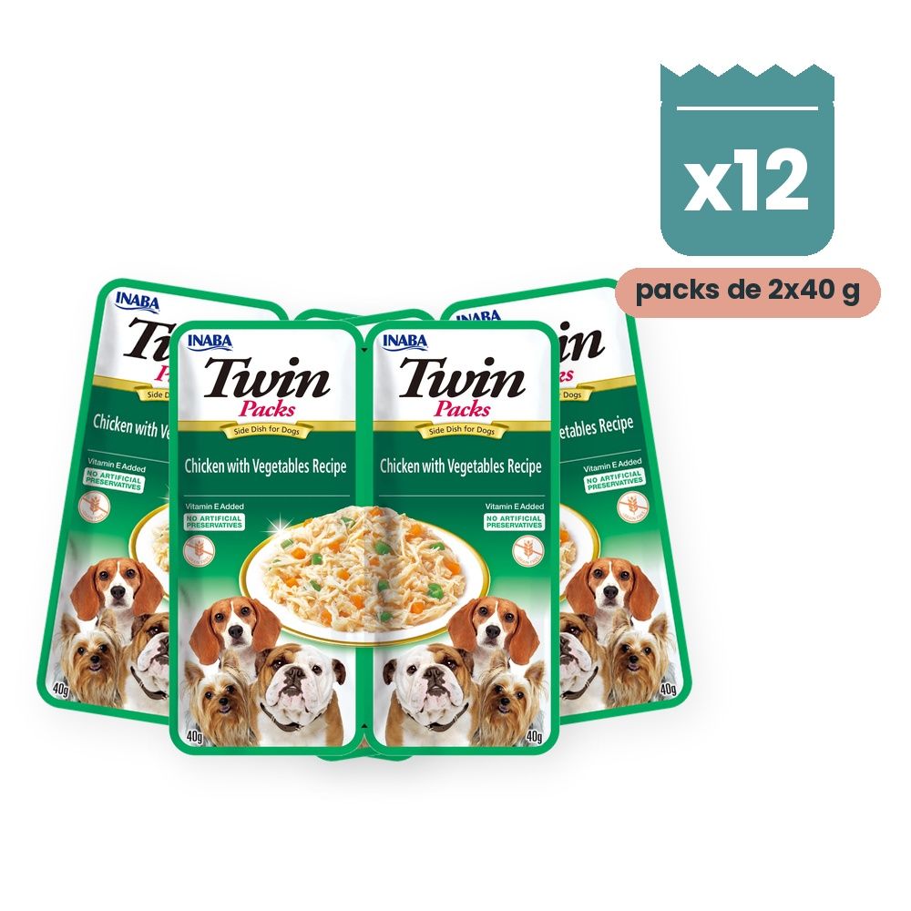 Churu Twin Packs Pollo Con Verduras En Caldo Para Perros Pack 12x2 Sobres Churu Twin Packs Pollo Con Verduras En Caldo Para Perros Pack 12x2 Sobres
