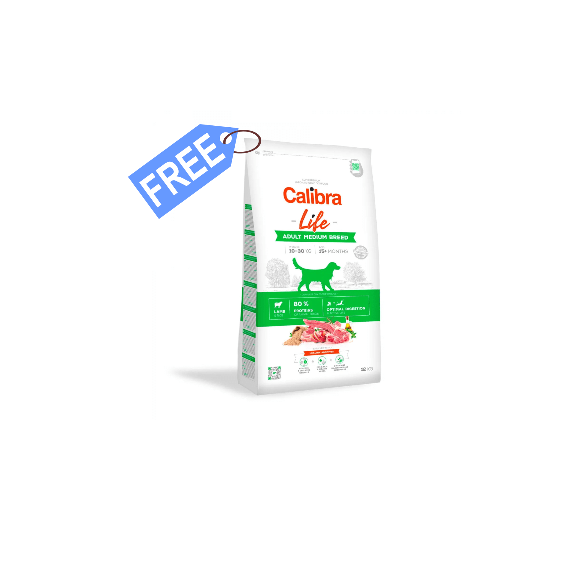 CALIBRA DOG LIFE ADULT MEDIUM CORDERO 100GR FORM. PRUEBA NDR