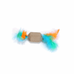 Freedog Rascador Kraft Hexágono Con Plumero Para Gatos