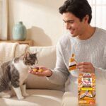 Gato comiendo Churu Fun Bites pollo