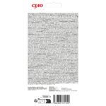 Reverso del envase de Churu Senior 10+ atún con salmón con composición y análisis