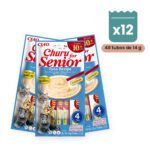 Churu Senior 10+ Atún Snack Cremoso Para Gatos Pack 12x4 Tubos