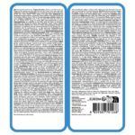 Reverso del envase de Churu Twin Packs atún con pollo y vieira con composición y análisis