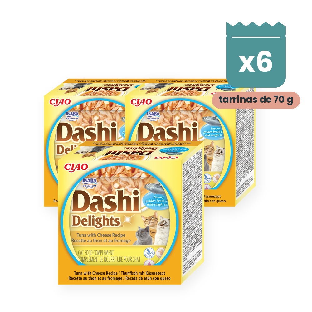 Churu Dashi Delights Atún Con Queso En Caldo Dashi Para Gatos Pack 6x70 g Churu Dashi Delights Atún Con Queso En Caldo Dashi Para Gatos Pack 6x70 g