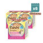 Churu Dashi Delights Atún Con Salmón En Caldo Dashi Para Gatos Pack 6x70 g