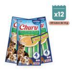 Churu Salmón Con Verduras Para Perros Sin Pollo Pack 12x4 Tubos