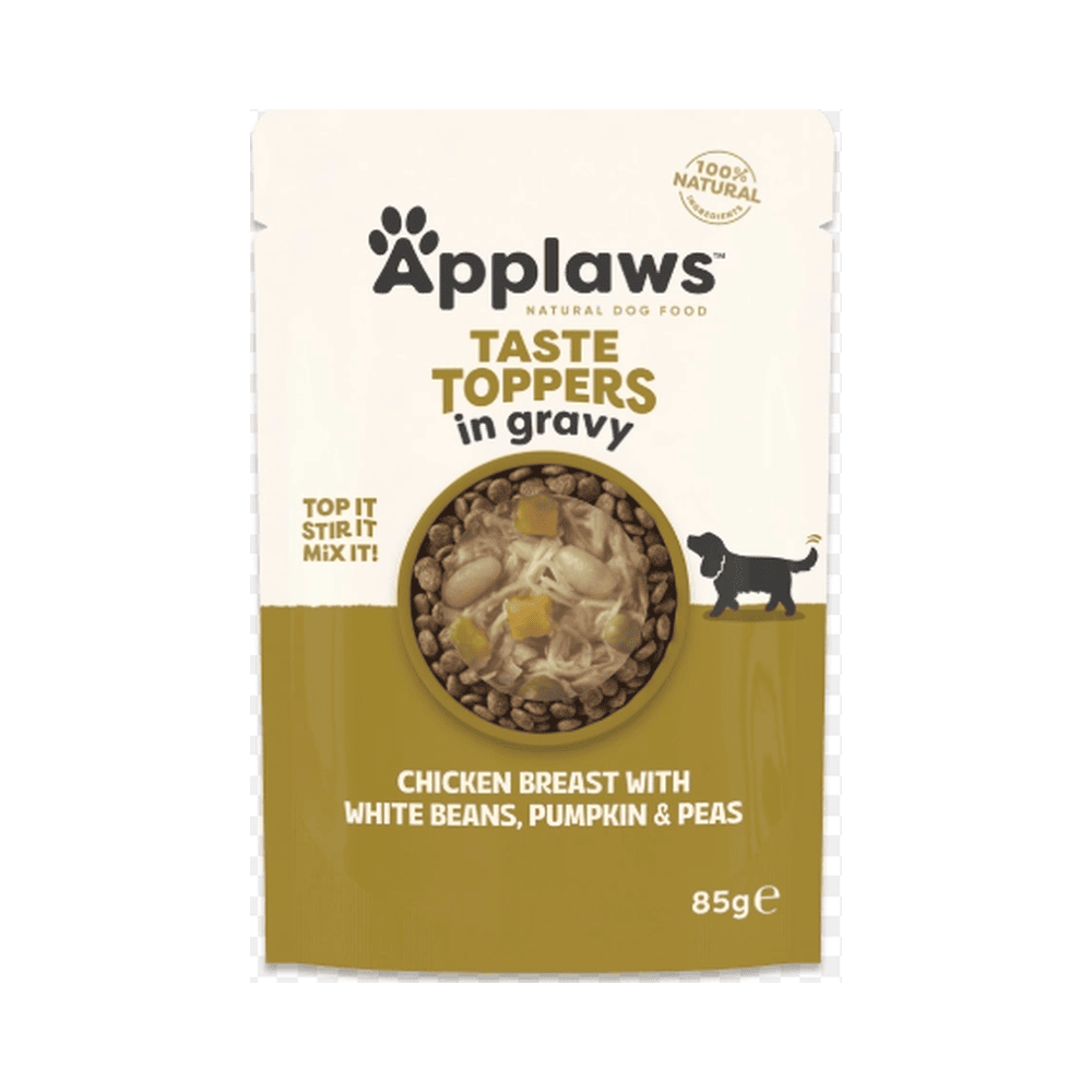 applaws-sobre-topper-pollo-guisante-judias-12x85-gr-para-perros