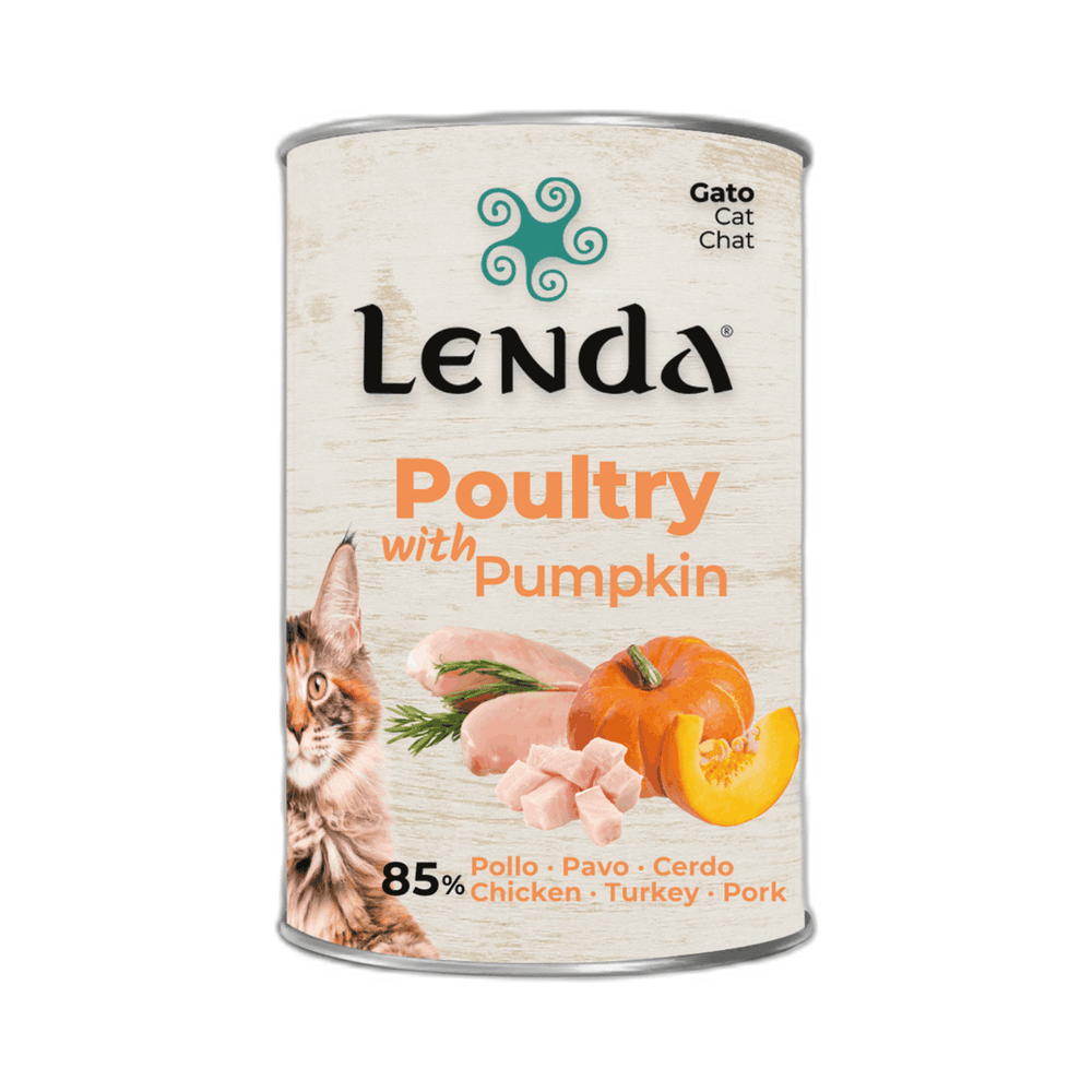 lenda-pate-aves-de-corral-y-calabaza-para-gatos-pack-ahorro-12x400-gr