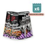 Alpha Spirit Albóndigas de Pollo con Cúrcuma para Perros en Lata