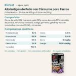 Ficha técnica de Albóndigas de Pollo con Cúrcuma para Perros de Alpha Spirit