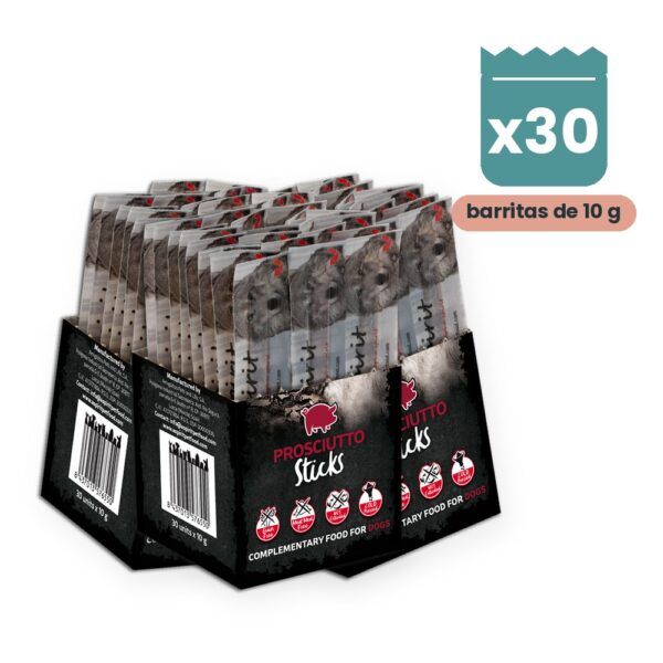 Alpha Spirit Barritas de Jamón para Perros Caja 30 Unidades