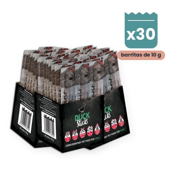 Alpha Spirit Barritas de Pato para Perros Caja 30 Unidades