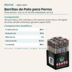 Ficha técnica de Barritas de Pato para Perros de Alpha Spirit