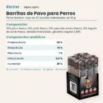 Ficha técnica de Barritas de Pavo para Perros de Alpha Spirit