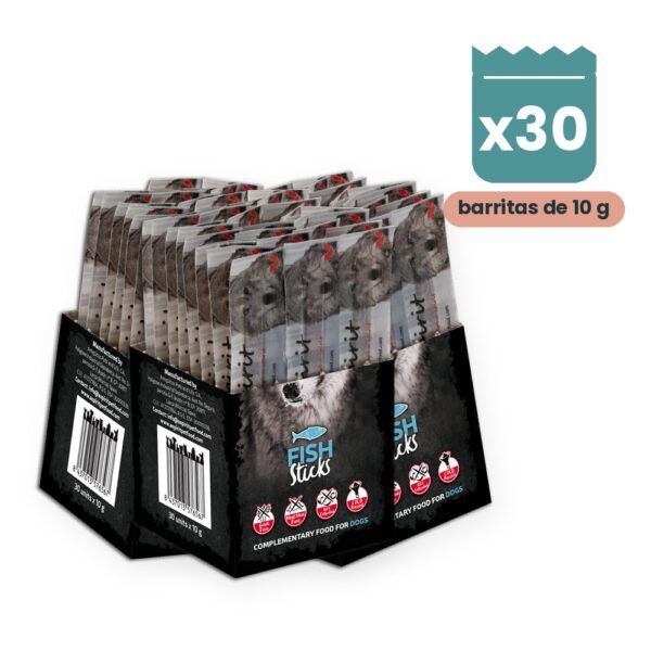 Alpha Spirit Barritas de Pescado para Perros Caja 30 Unidades