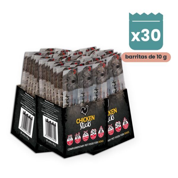 Alpha Spirit Barritas de Pollo para Perros Caja 30 Unidades