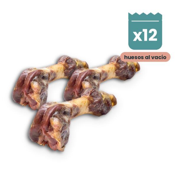 Alpha Spirit Hueso de Jamón Serrano Grande al Vacío para Perros Caja 12 Unidades
