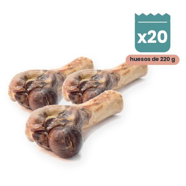 Alpha Spirit Medio Hueso de Jamón Serrano al Vacío para Perros Caja 20x220 g