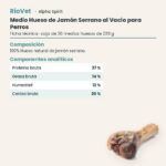 Ficha técnica de Medio Hueso de Jamón Serrano al Vacío para Perros de Alpha Spirit