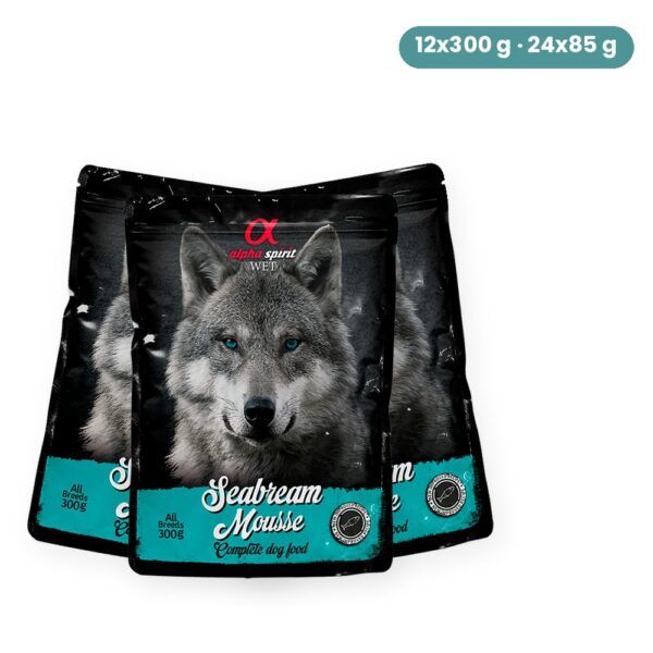 Alpha Spirit Mousse de Dorada para Perros en Sobre