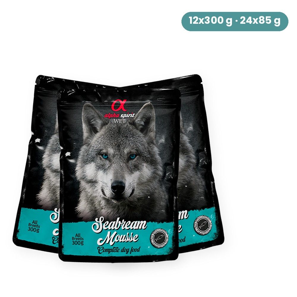 Alpha Spirit Mousse de Dorada para Perros en Sobre