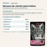 Ficha técnica de Mousse de Jamón para Gatos de Alpha Spirit